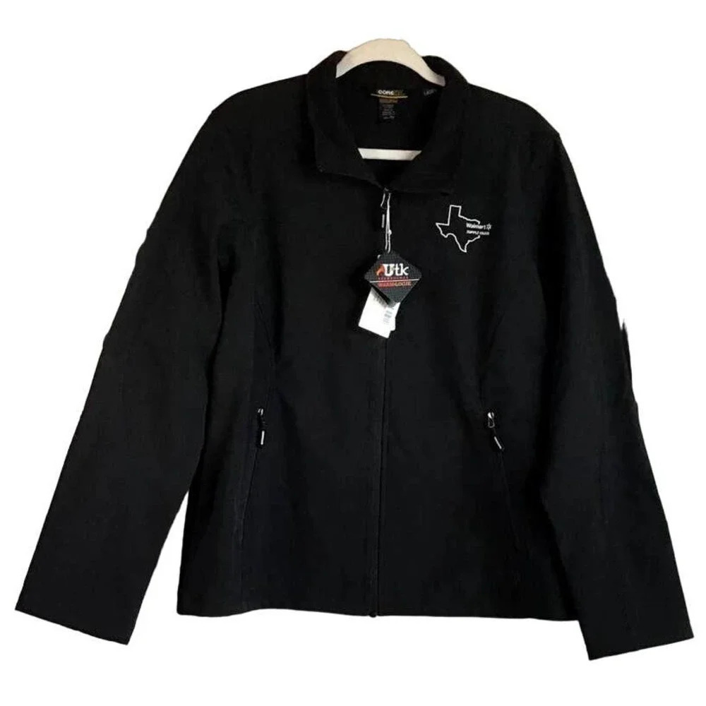 Core 365 Warm Logik Womens XL Black Full Zipper Fleece Jacket NEW